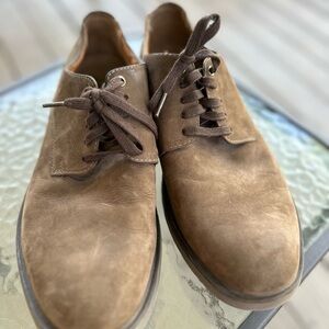 Clarks Aldwin Oxford Brown Suede Mens Cushion Ortholite Lace Shoes‎ Size 12M